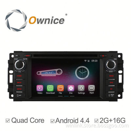 Ownice 2G Ram Quad core RK3188 Android 4.4 up to android 5.1 auto radio for Chrysler 300C PT with BT